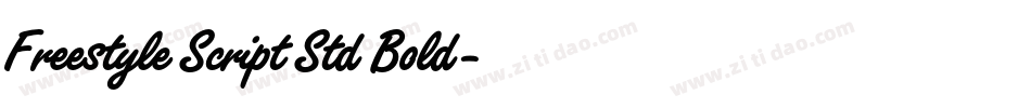Freestyle Script Std Bold字体转换
